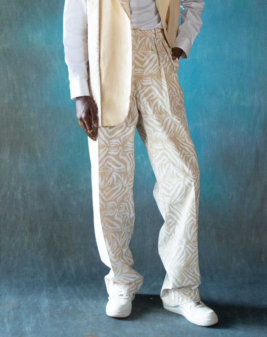 White Zebraba Trousers