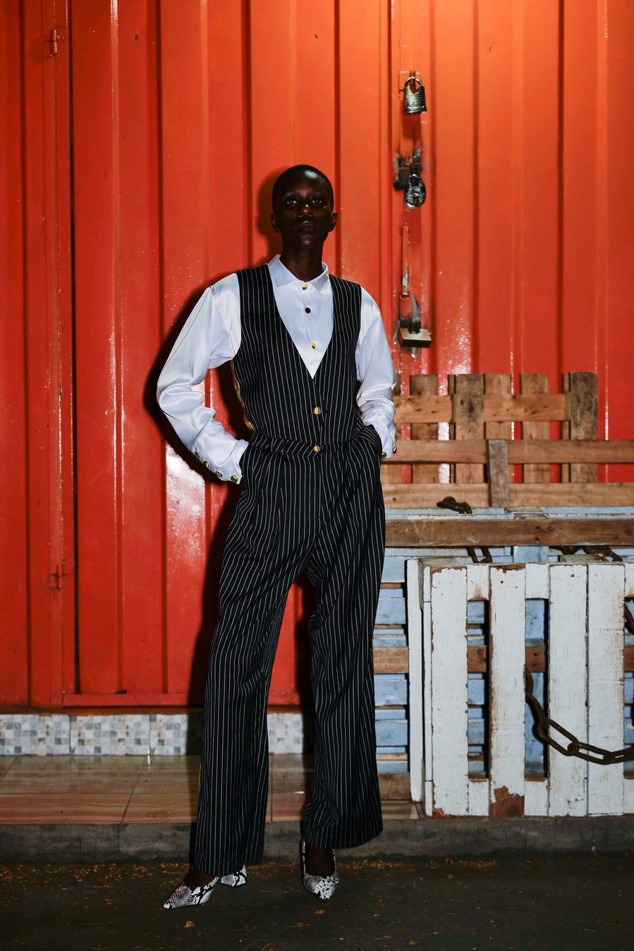 Elo Stripey Suit